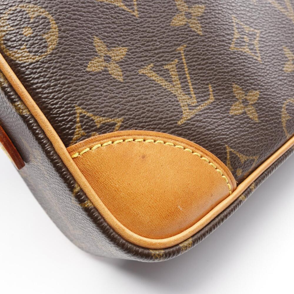 Louis Vuitton Leather Brown Monogram Bag Canvas Shoulder Trocadero - Picture 7 of 9